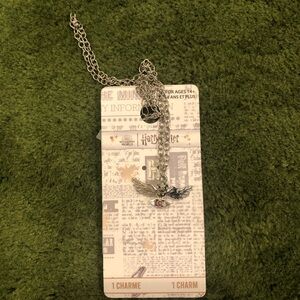 Harry Potter Silver Charm Owl NecklaceResold and Used